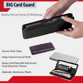 BIG Card Guard Wallet - Ultimate Protection for Your Cards (Black)