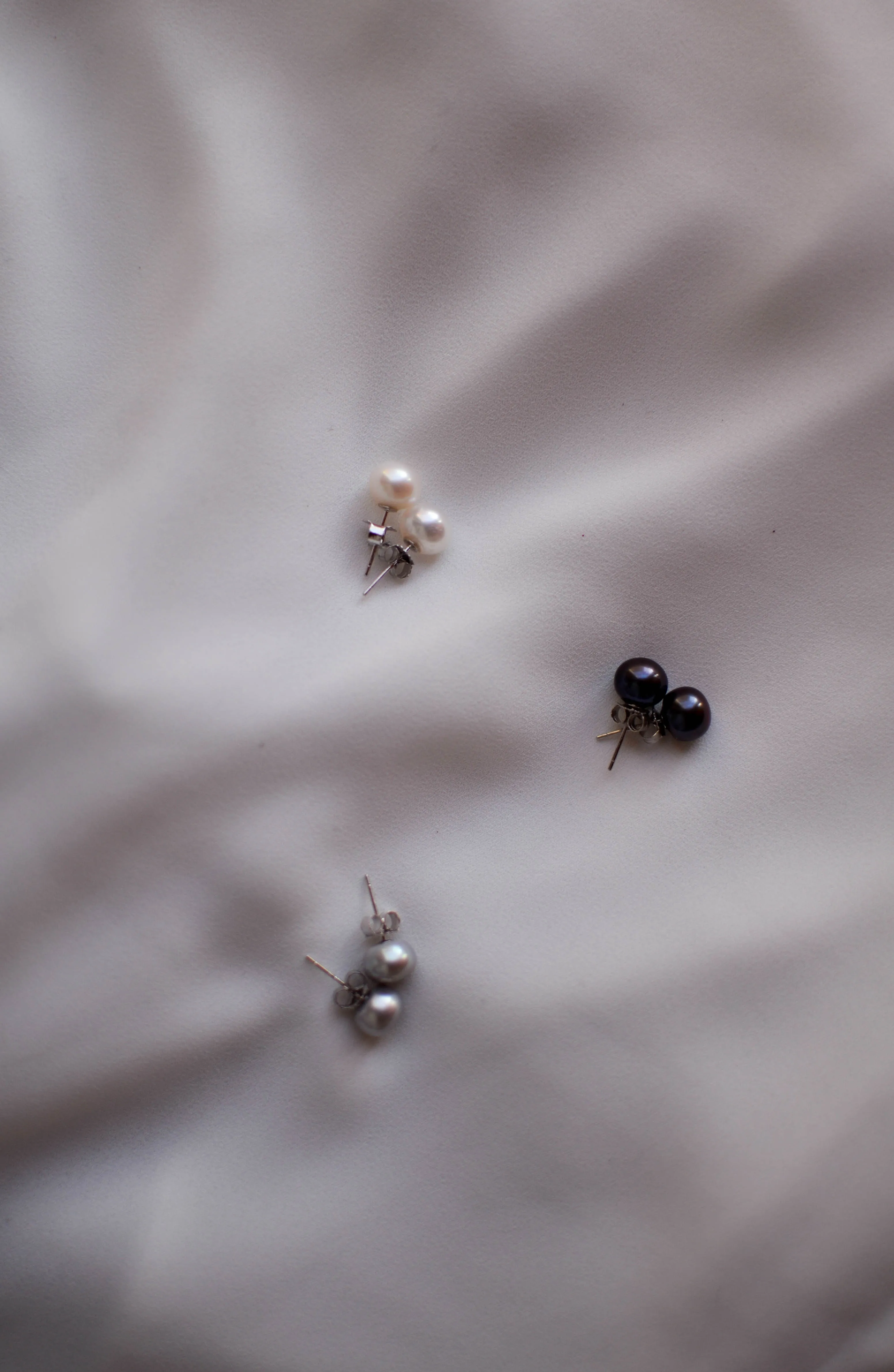 Black Stud Earrings