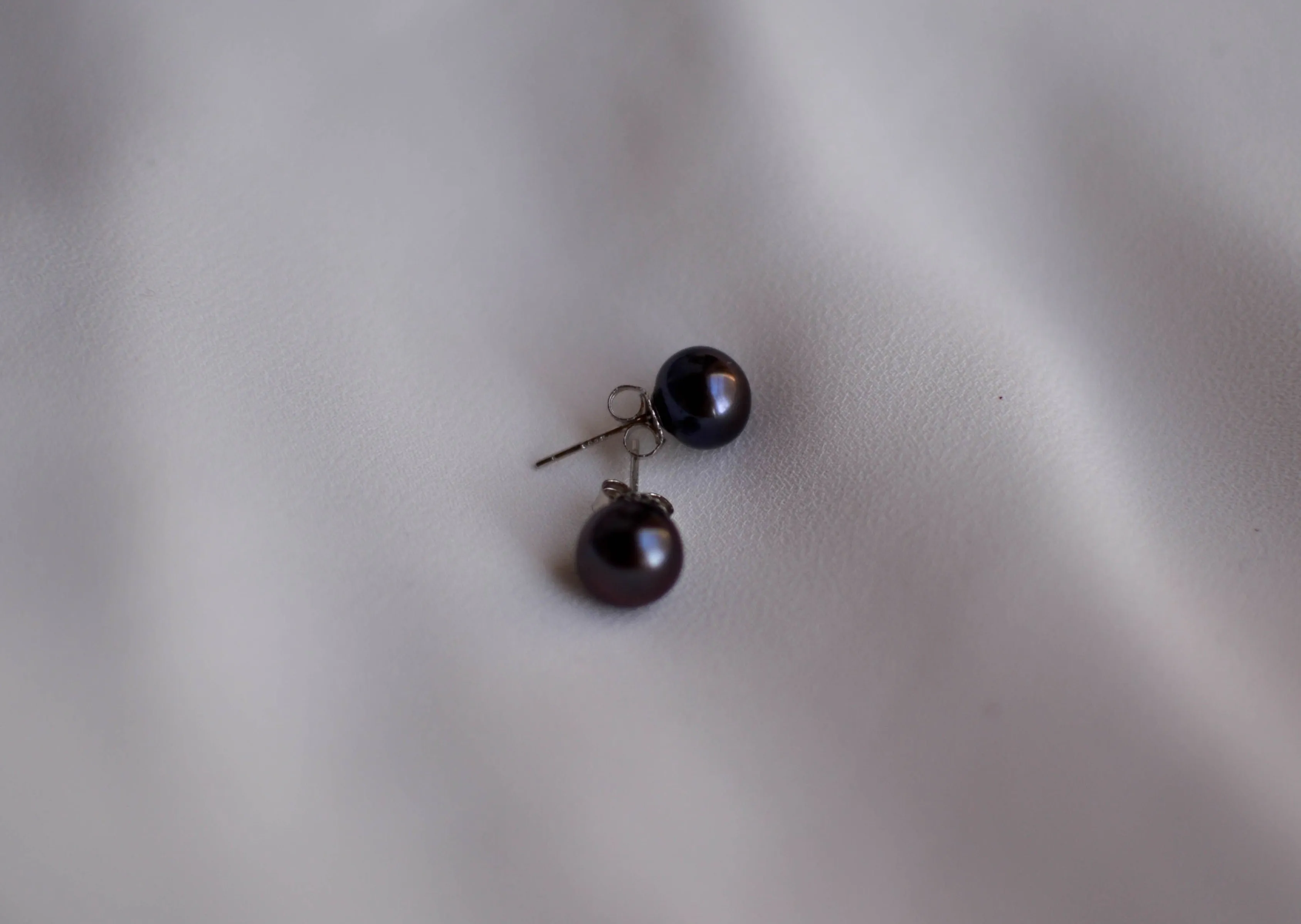 Black Stud Earrings