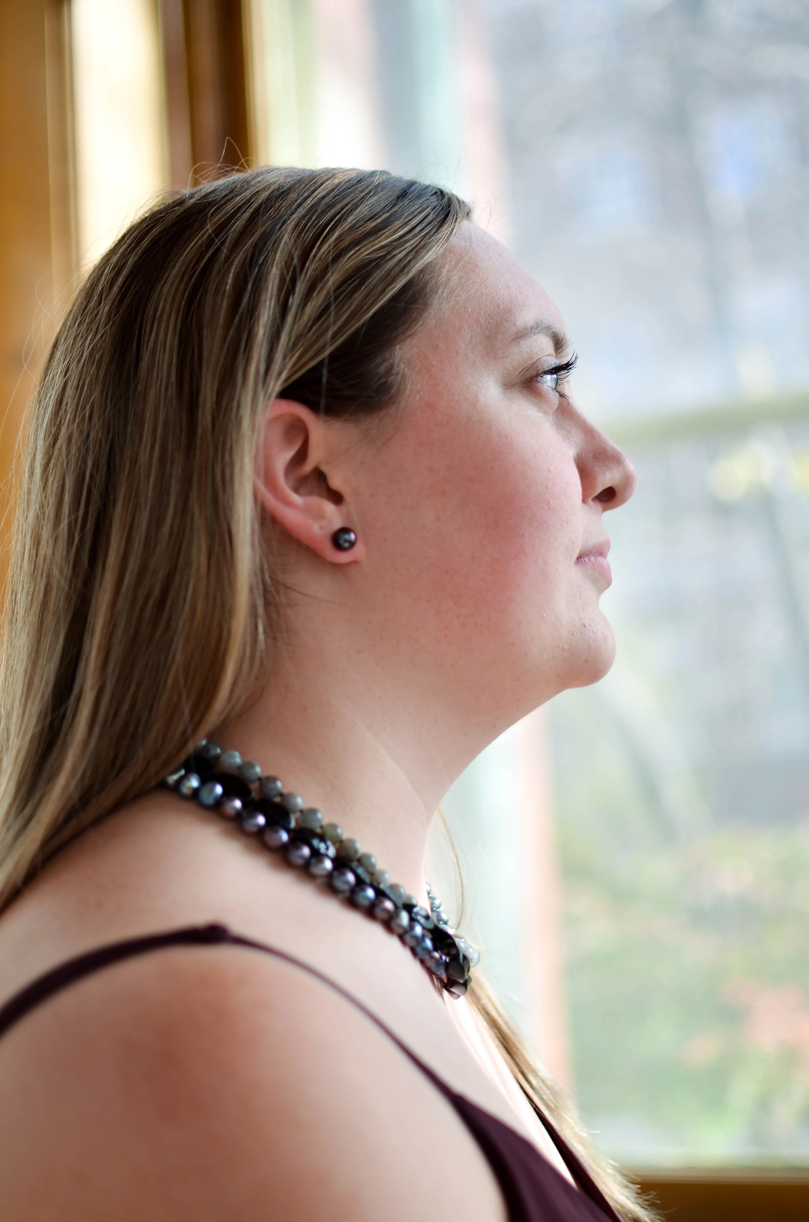 Black Stud Earrings