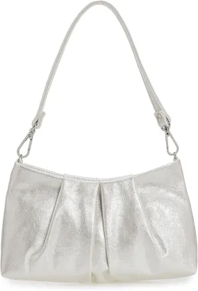 CHARMING TAILOR Women Clutch Bag Dressy Formal Handbag Pleated PU Clutch Purse for Cocktail Prom Wedding Party