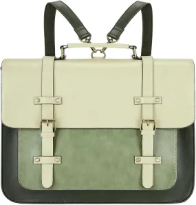 ECOSUSI Laptop Bag for Women Vegan Leather Messenger Bag Fashion Briefcase Backpack 15.6 inch Computer Satchel Bag
