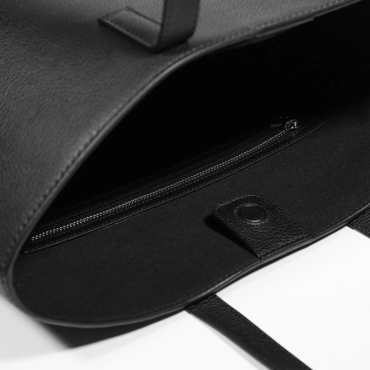 Italian Leather Casual Tote (Grey)