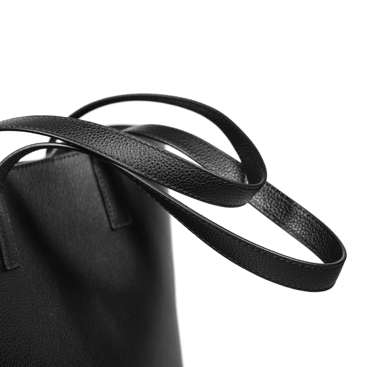 Italian Leather Casual Tote (Grey)
