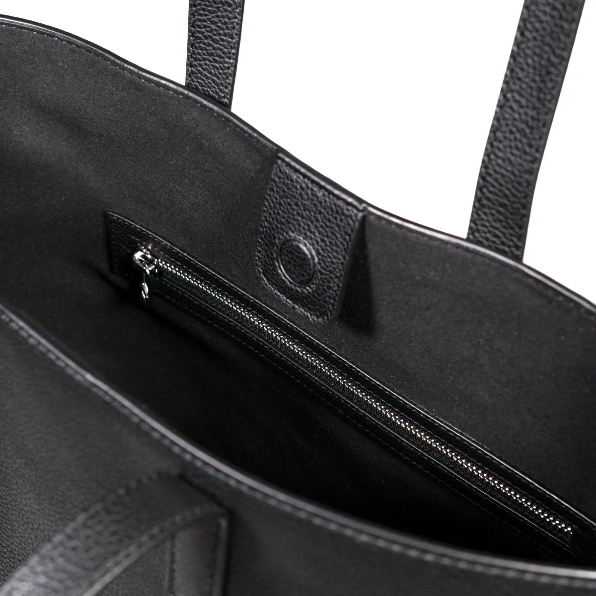 Italian Leather Casual Tote (Grey)