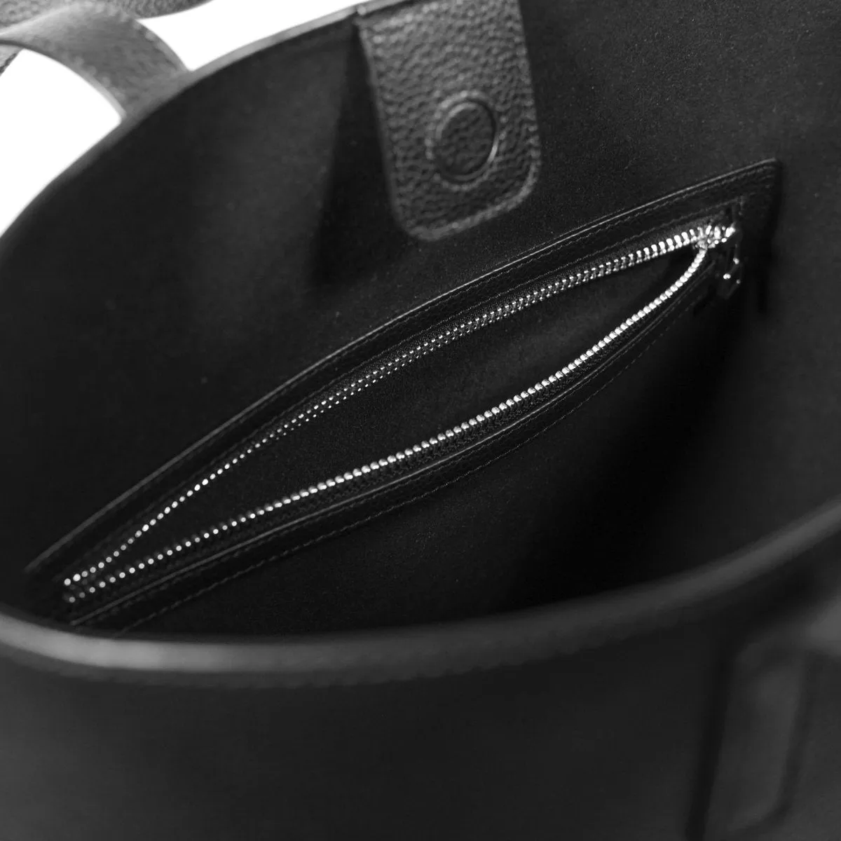 Italian Leather Casual Tote (Grey)