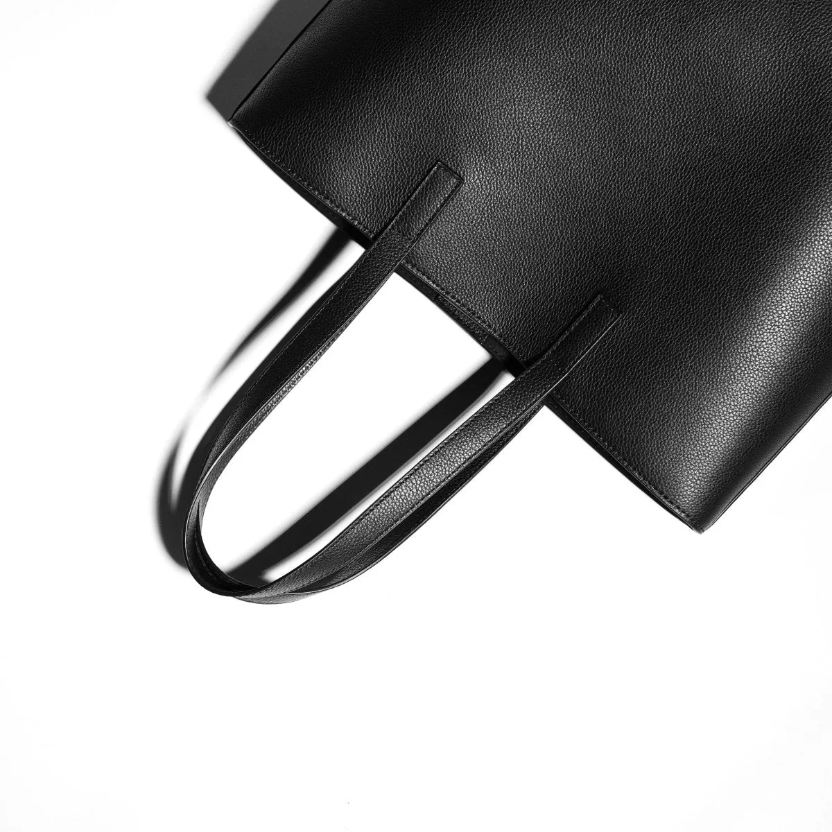 Italian Leather Casual Tote (Grey)