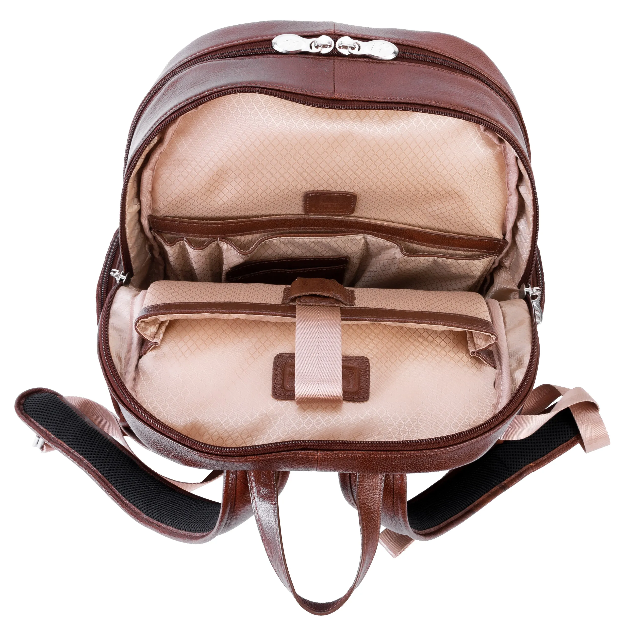 McKlein CUMBERLAND 15" Leather Dual Compartment Laptop Backpack