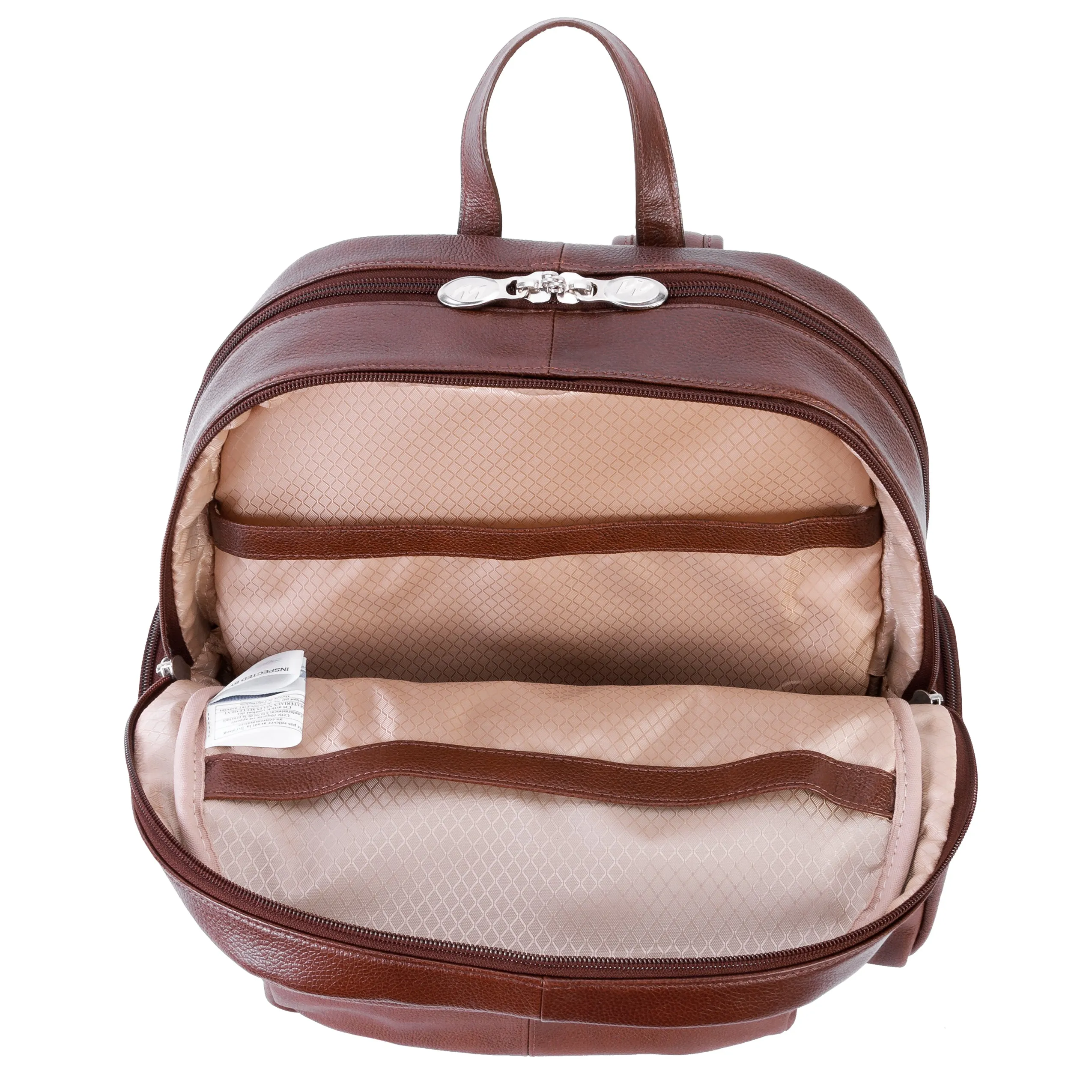 McKlein CUMBERLAND 15" Leather Dual Compartment Laptop Backpack