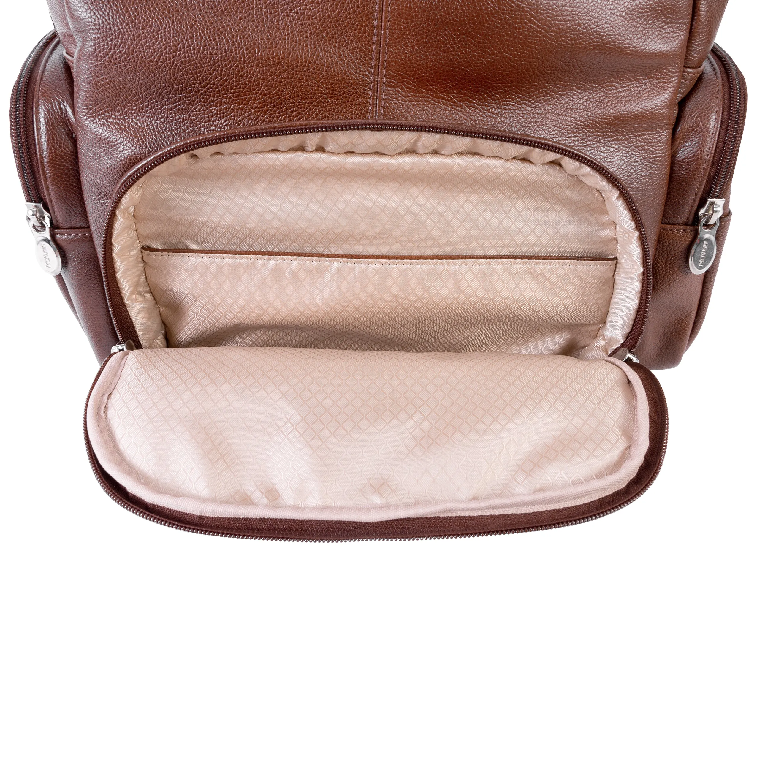 McKlein CUMBERLAND 15" Leather Dual Compartment Laptop Backpack