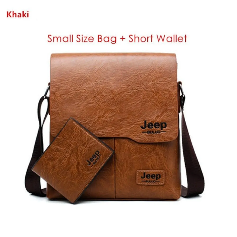 men's messenger handbags leather shoulder officework travel handbag ✈️ free.shipping