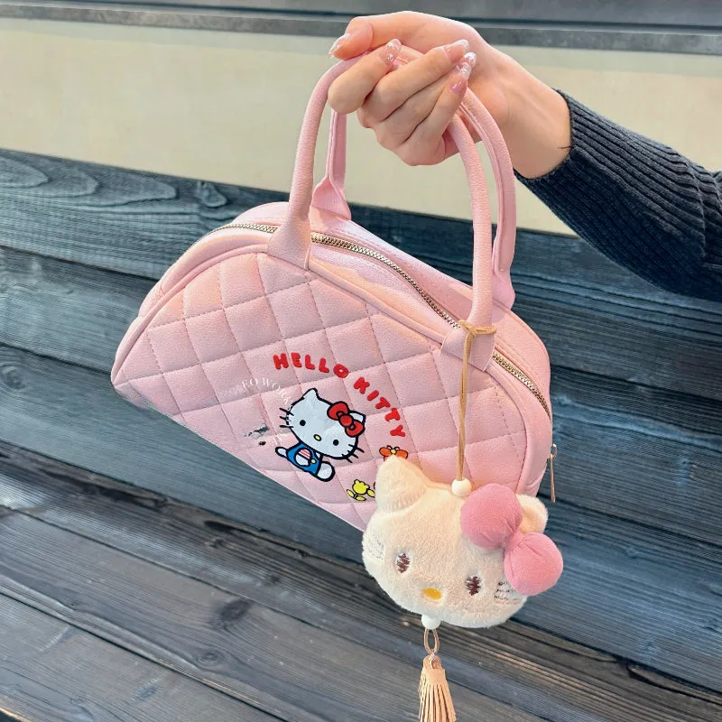 Pink Kitty Leather Handbag KI311