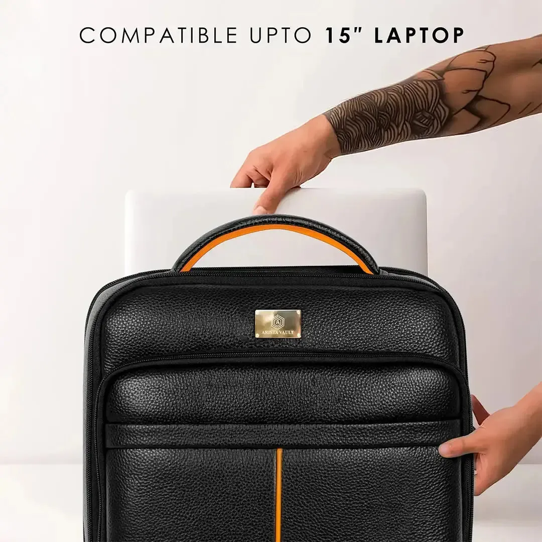 Smart-Pac Fingerlock Backpack Black - Orange