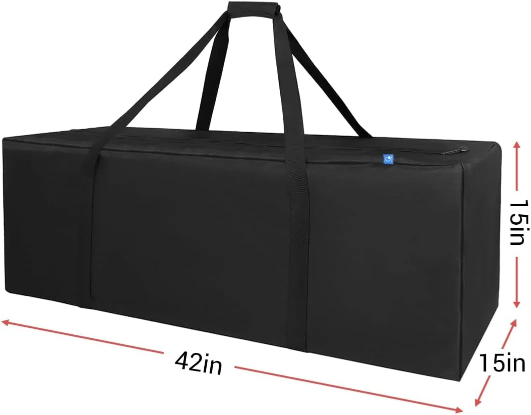 Sports Duffle Bag - Extra Large Travel Duffel Luggage Bag with Upgrade Zipper, Durable & Water Resistant, Black, Black, 42inch, Classic