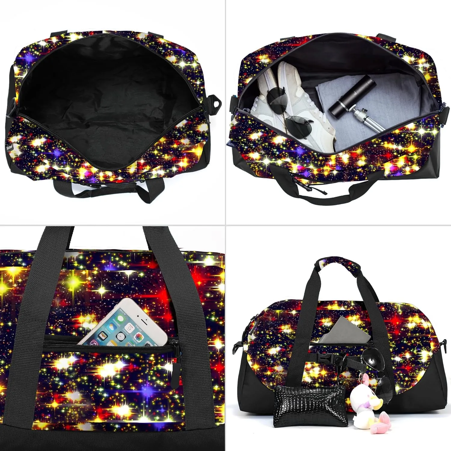 Stumdo Kids Overnighter Duffel Bags for kids, Carry-On Size & Ideal for School Practice or Overnight Travel Weekender Tote for Travel Gym Sport bag for Boys & Girls, 11-ddeng, Style