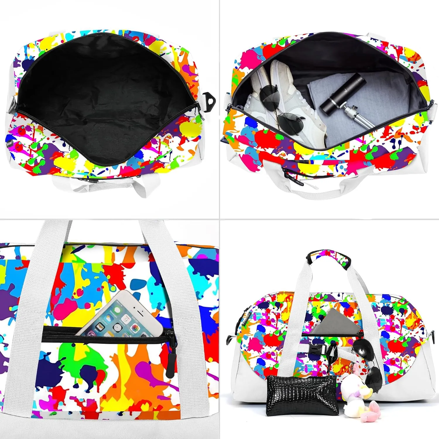 Stumdo Kids Overnighter Duffel Bags for kids, Carry-On Size & Ideal for School Practice or Overnight Travel Weekender Tote for Travel Gym Sport bag for Boys & Girls, 11-wcai, Style