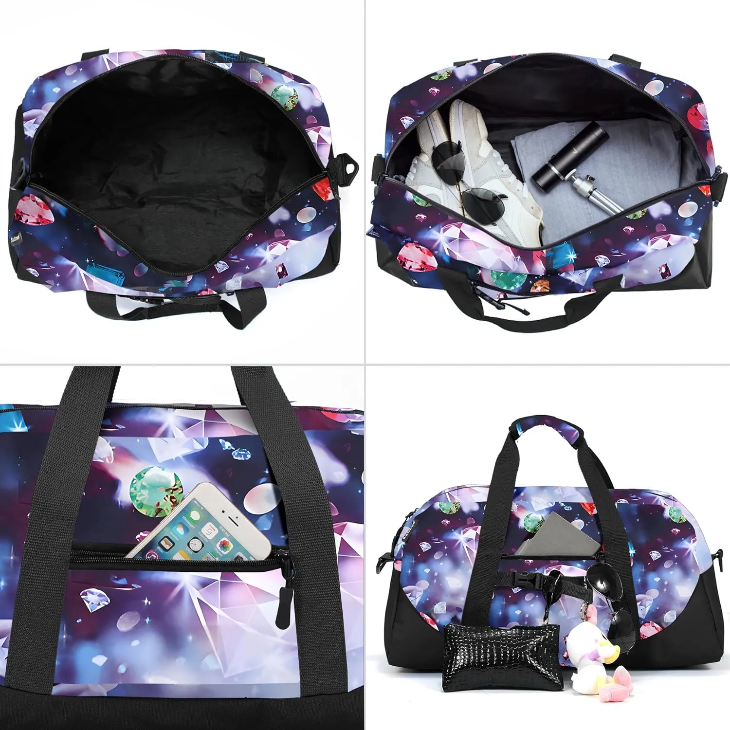 Stumdo Kids Overnighter Duffel Bags for kids, Carry-On Size & Ideal for School Practice or Overnight Travel Weekender Tote for Travel Gym Sport bag for Boys & Girls, 11-zshi, Style