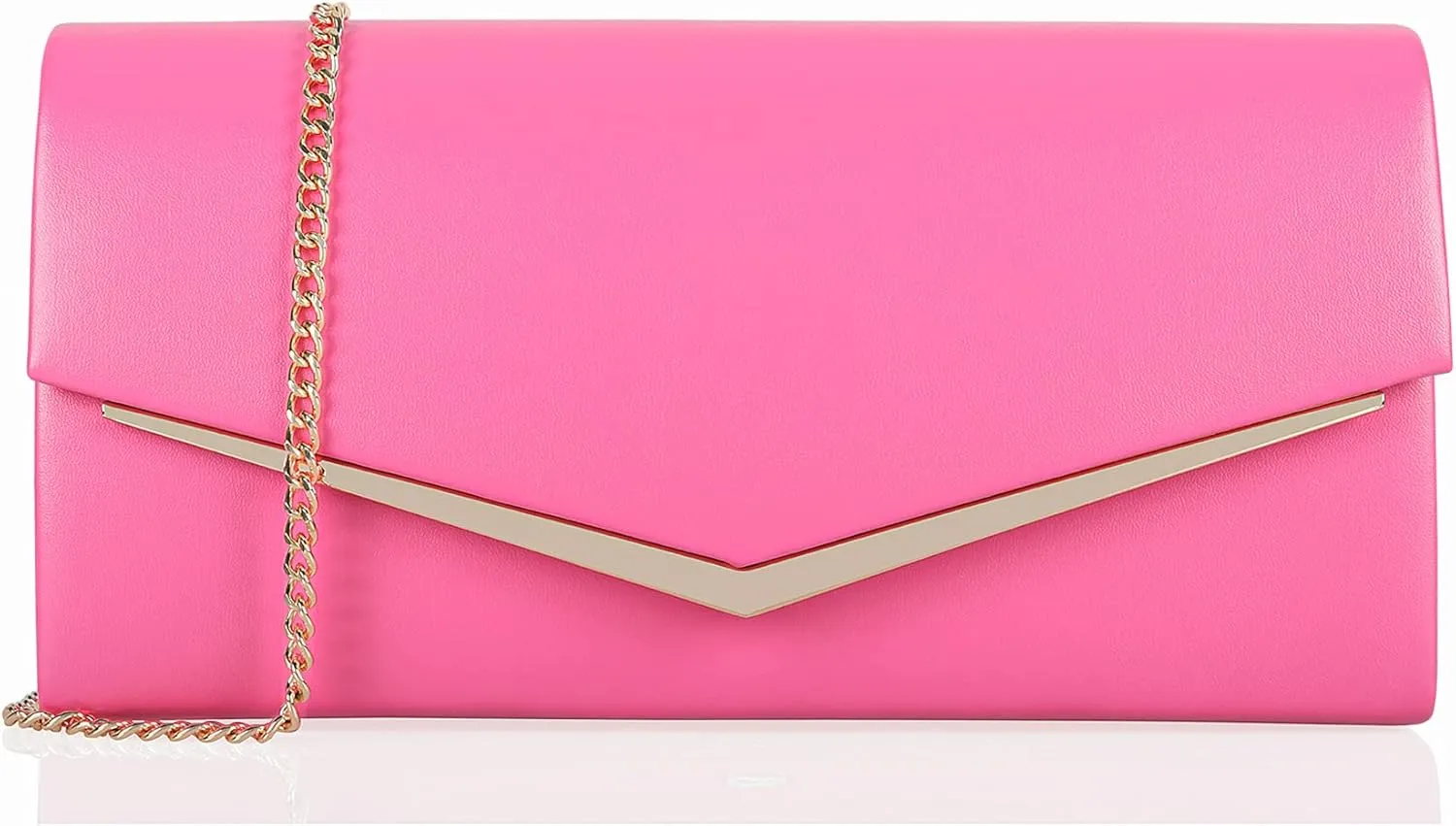 Women’s Evening Handbag Vegan Leather Ladies Envelope Clutch Classic Elegant Purse Bags