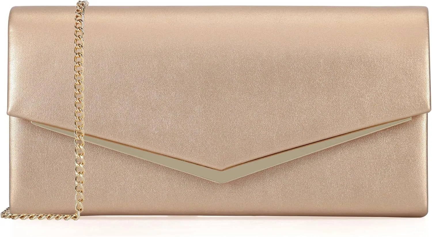 Women’s Evening Handbag Vegan Leather Ladies Envelope Clutch Classic Elegant Purse Bags